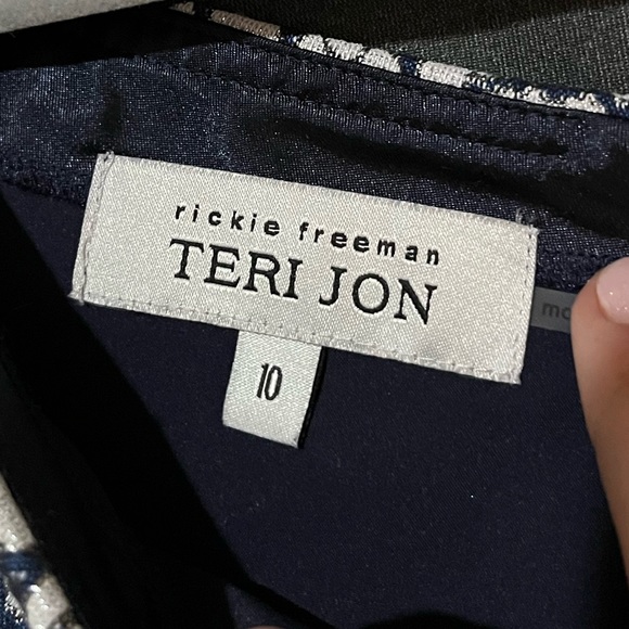 Rickie Freeman for Teri Jon Cheetah Print Off The Shoulder Formal Dress - Picture 6 of 10